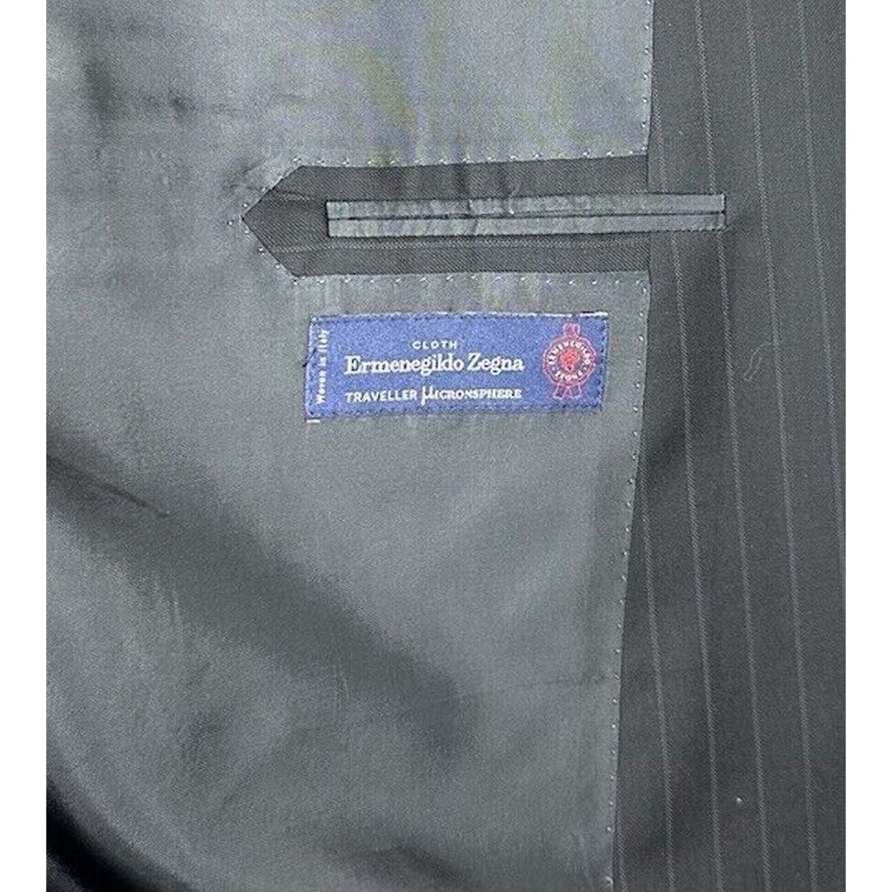 Hickey‎ Freeman Beacon Zegna Micronosphere Wool Mens Suit Size 50R 46X27 - Picture 9 of 10